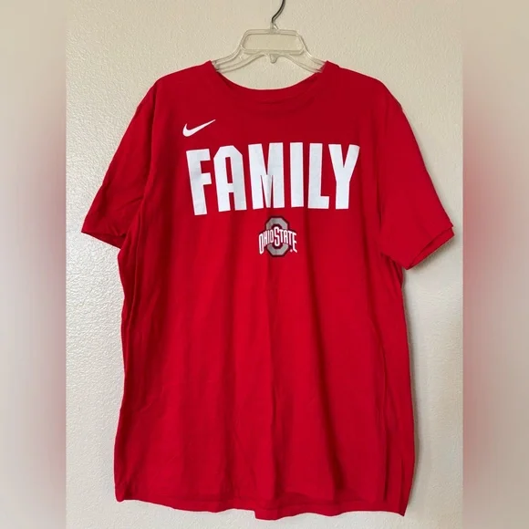 OHIO STATE BUCKEYES RED NIKE VERB SHORT SLEEVE T SHIRT SZ XL - Picture 1 of 6